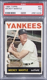1964 Topps #50 Mickey Mantle - PSA NM 7